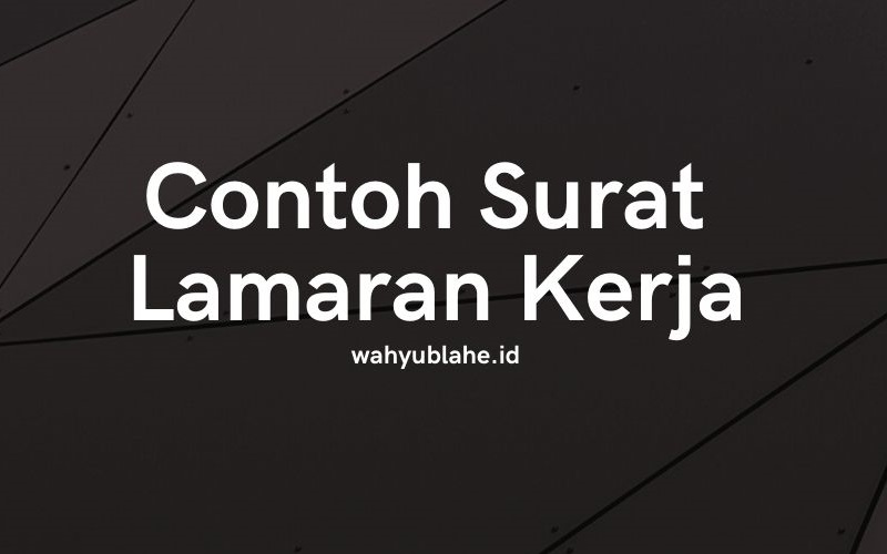 Detail Cara Bikin Surat Lamaran Kerja Di Restoran Nomer 40