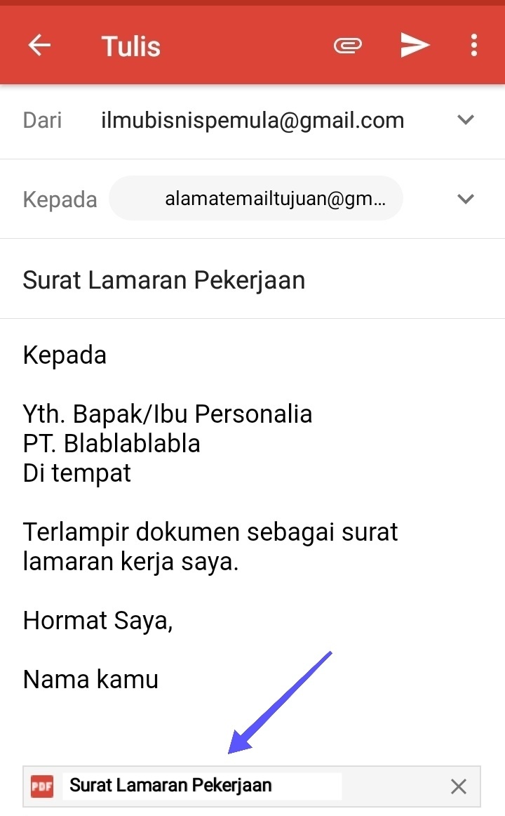 Detail Cara Bikin Surat Lamaran Kerja Lewat Email Nomer 41