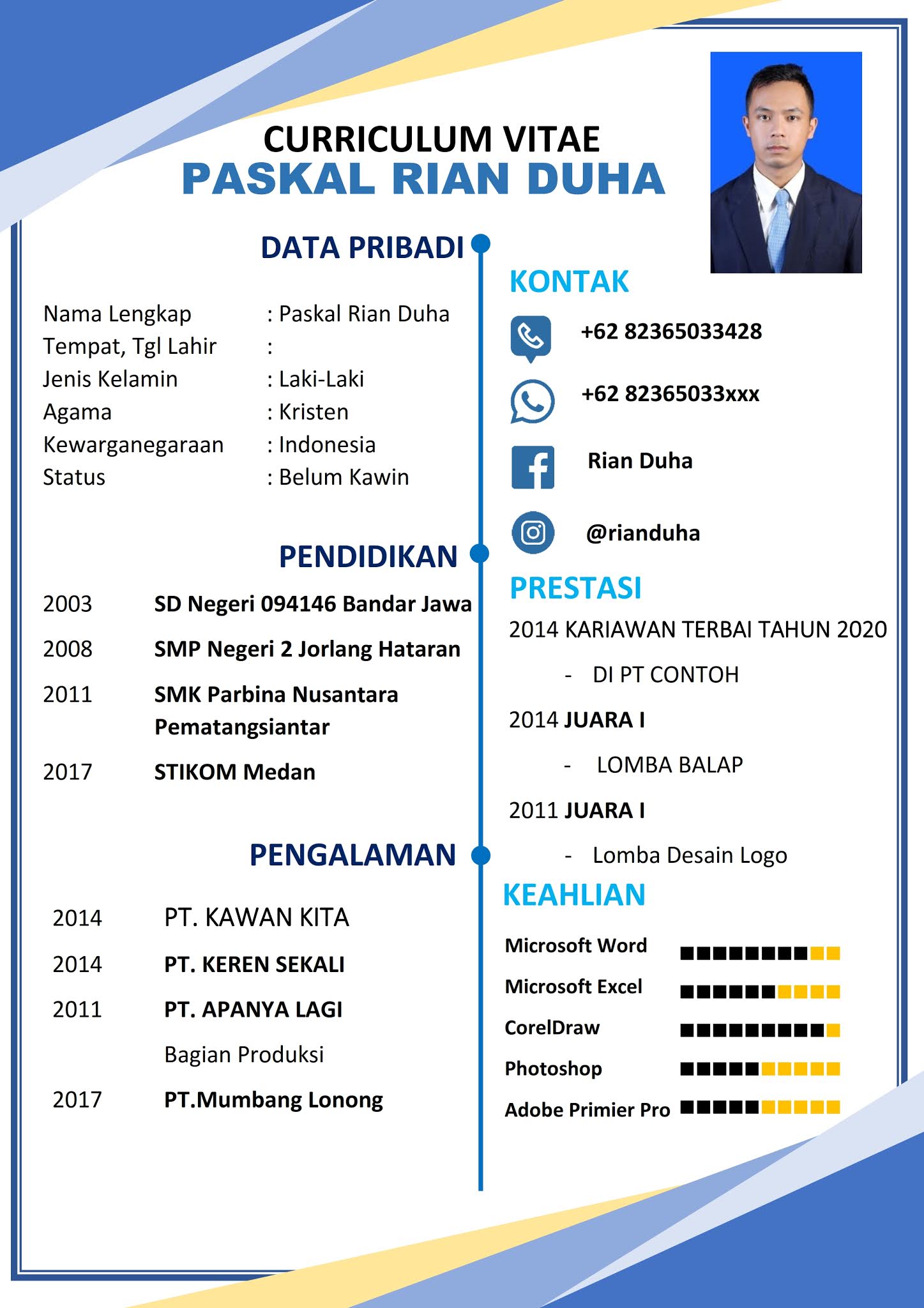 Detail Cara Bikin Template Cv Di Word Nomer 49