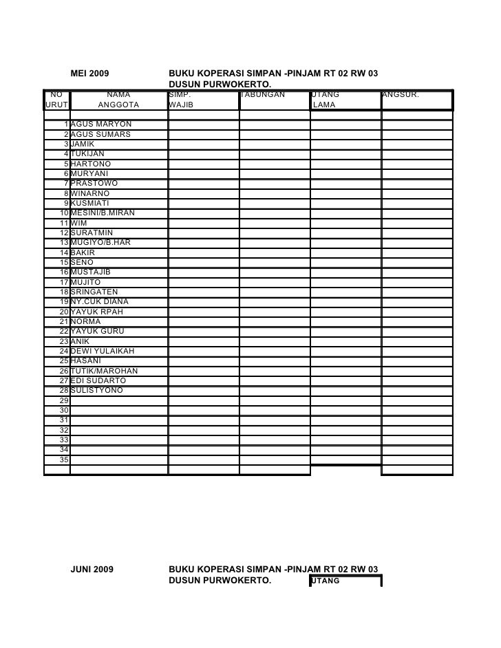 Detail Cara Buat Buku Arisan Bulanan Nomer 36