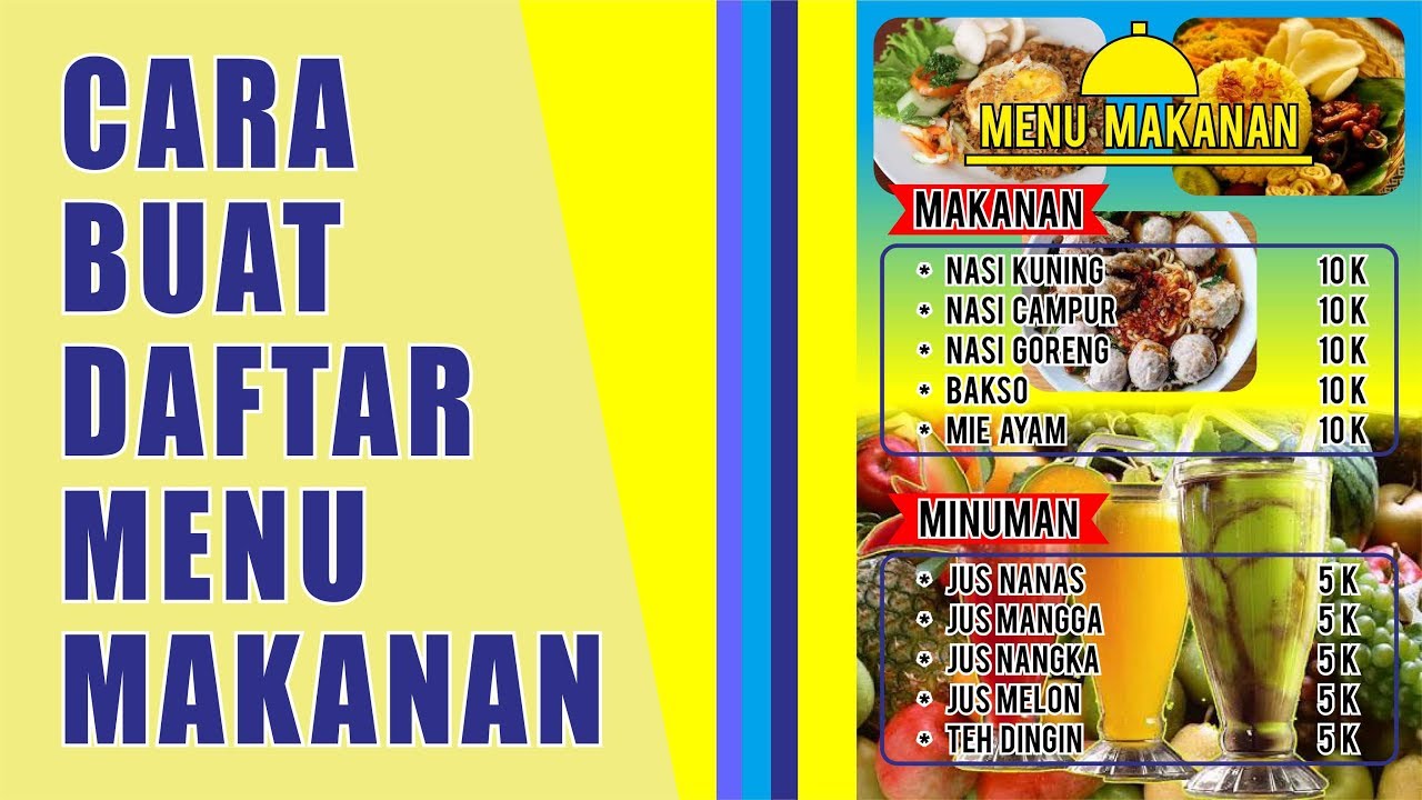 Detail Cara Buat Buku Menu Nomer 18