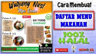 Detail Cara Buat Buku Menu Nomer 40