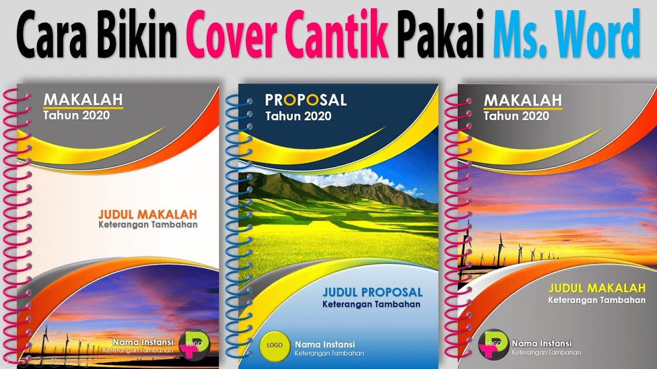 Detail Cara Buat Cover Buku Di Word Nomer 4