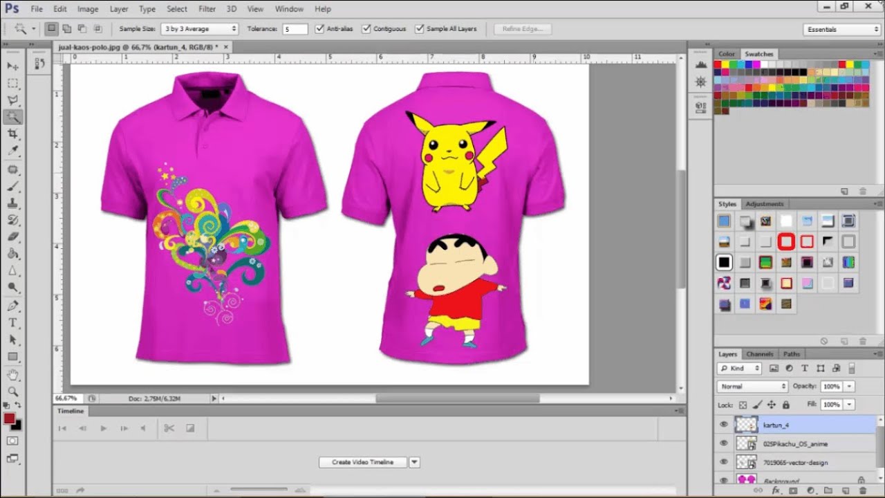 Detail Cara Buat Desain Baju Di Laptop Nomer 8