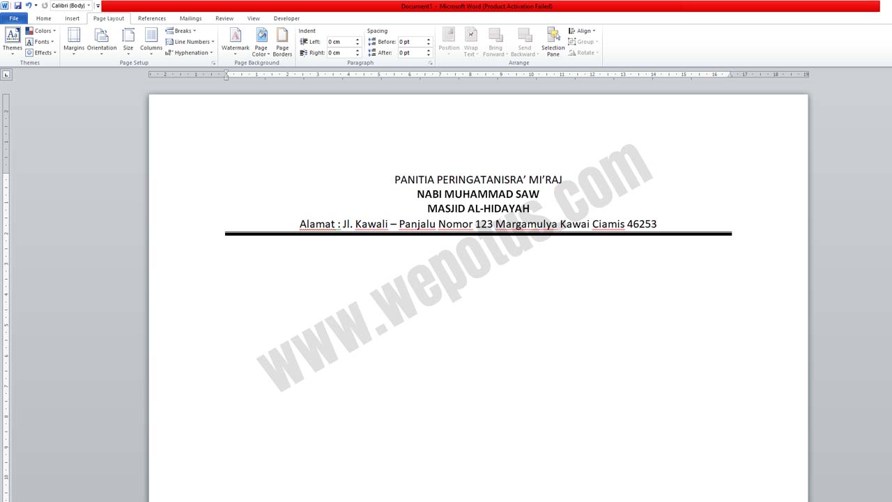 Download Cara Buat Garis Kop Surat Nomer 11