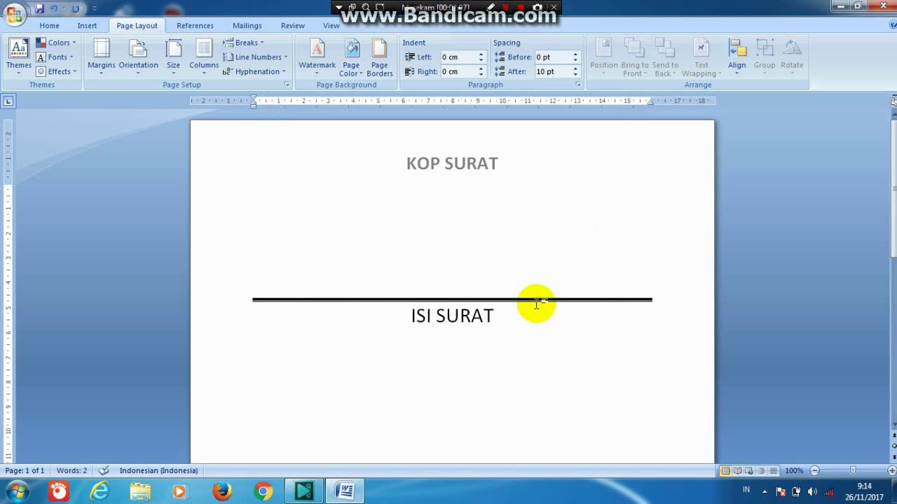 Detail Cara Buat Garis Kop Surat Nomer 39