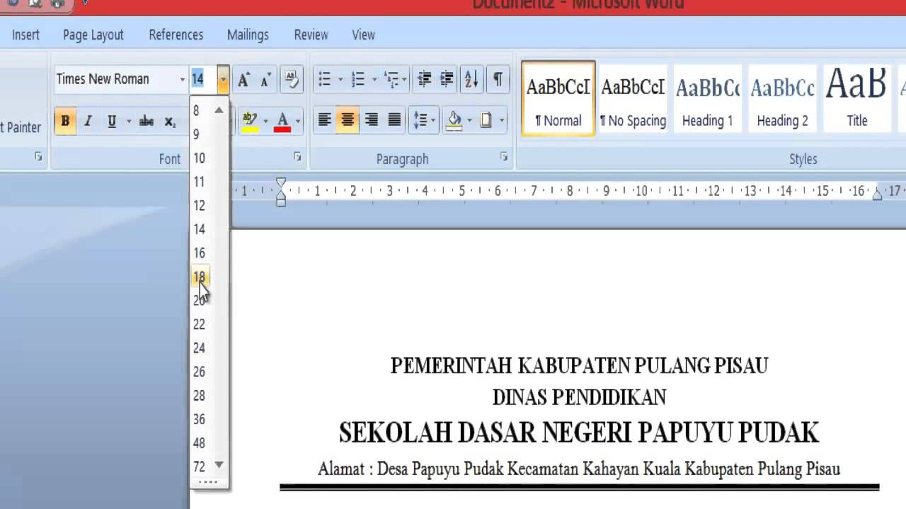 Detail Cara Buat Kop Surat Di Word 2007 Nomer 4