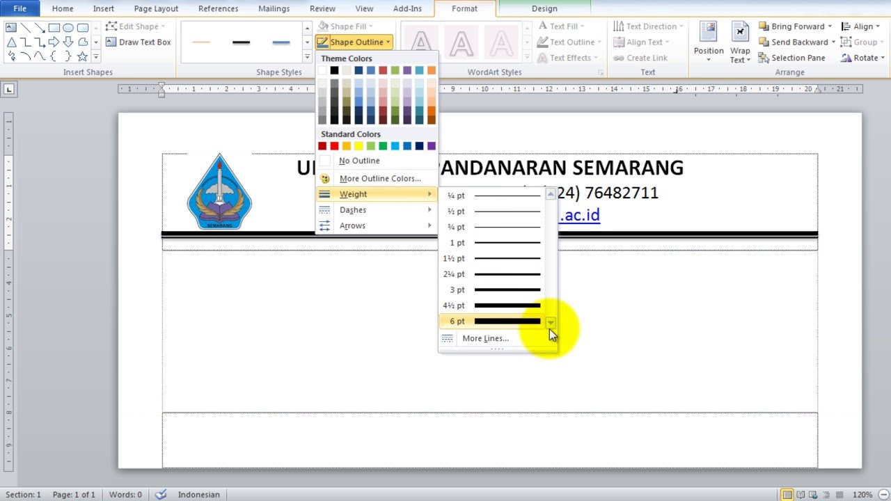 Detail Cara Buat Kop Surat Di Word 2010 Nomer 18