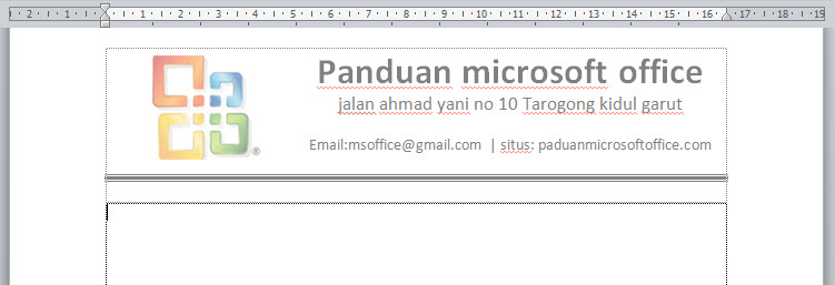 Detail Cara Buat Kop Surat Di Word 2010 Nomer 42