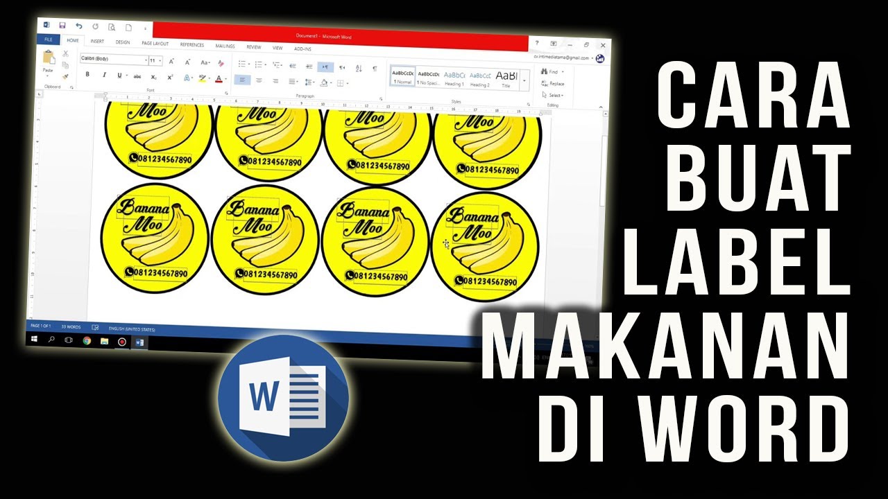 Detail Cara Buat Label Makanan Nomer 2