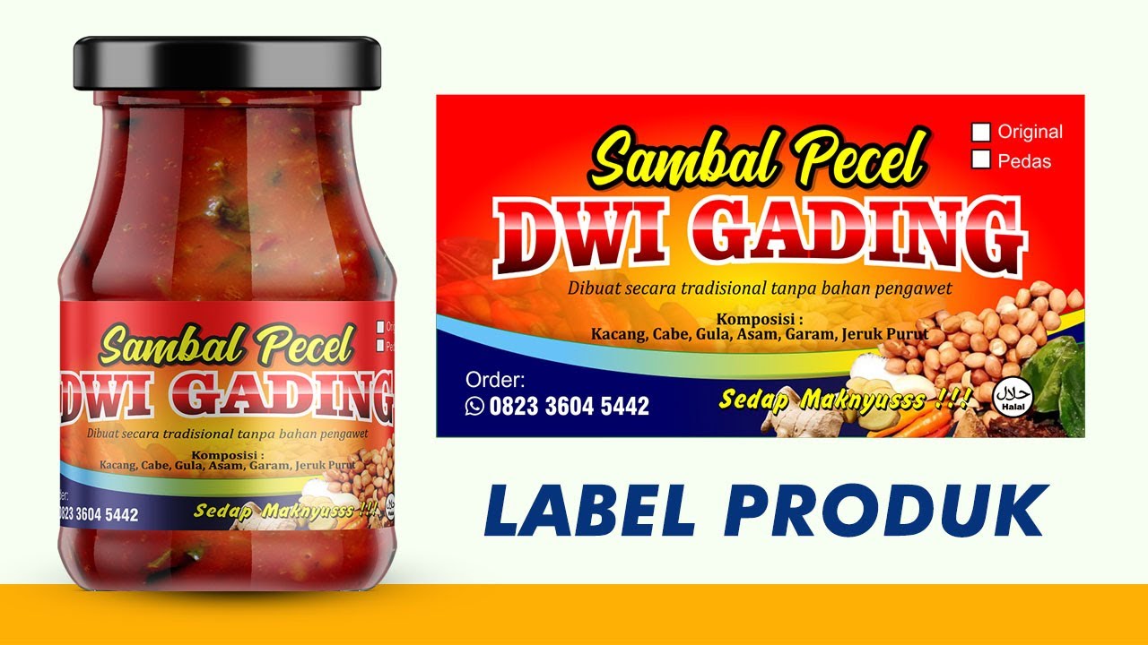 Detail Cara Buat Label Makanan Nomer 45