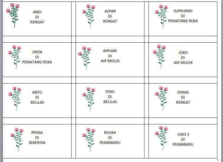 Detail Cara Buat Label Undangan 103 Nomer 19