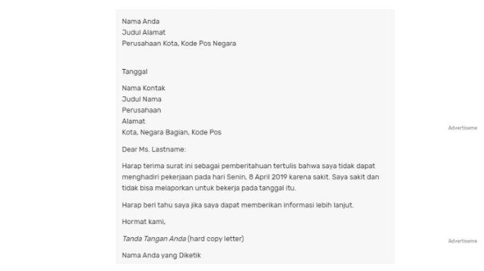 Detail Cara Buat Surat Izin Sakit Nomer 38