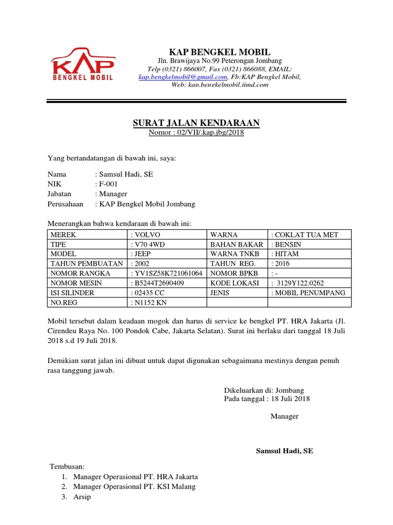 Detail Cara Buat Surat Jalan Nomer 41