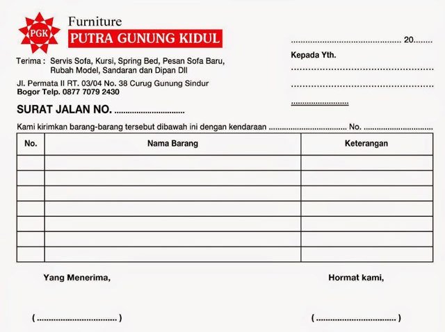 Detail Cara Buat Surat Jalan Nomer 7