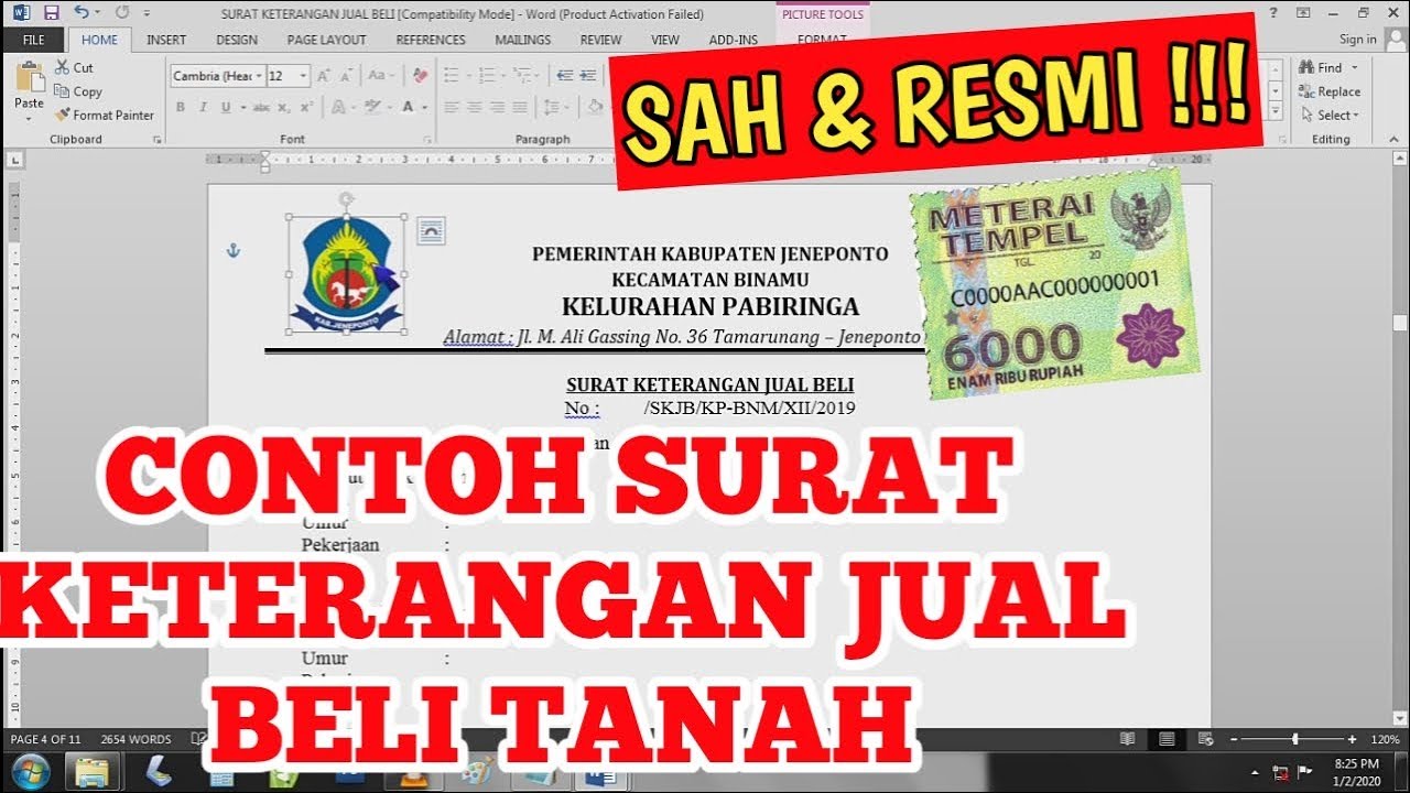 Detail Cara Buat Surat Jual Beli Tanah Nomer 36