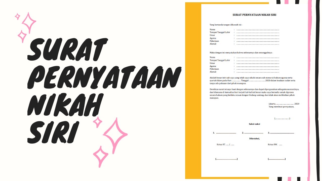 Detail Cara Buat Surat Nikah Siri Nomer 19