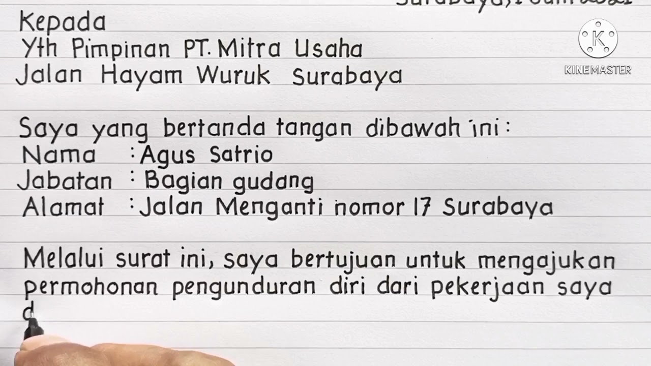 Detail Cara Buat Surat Pengunduran Diri Dari Perusahaan Nomer 24