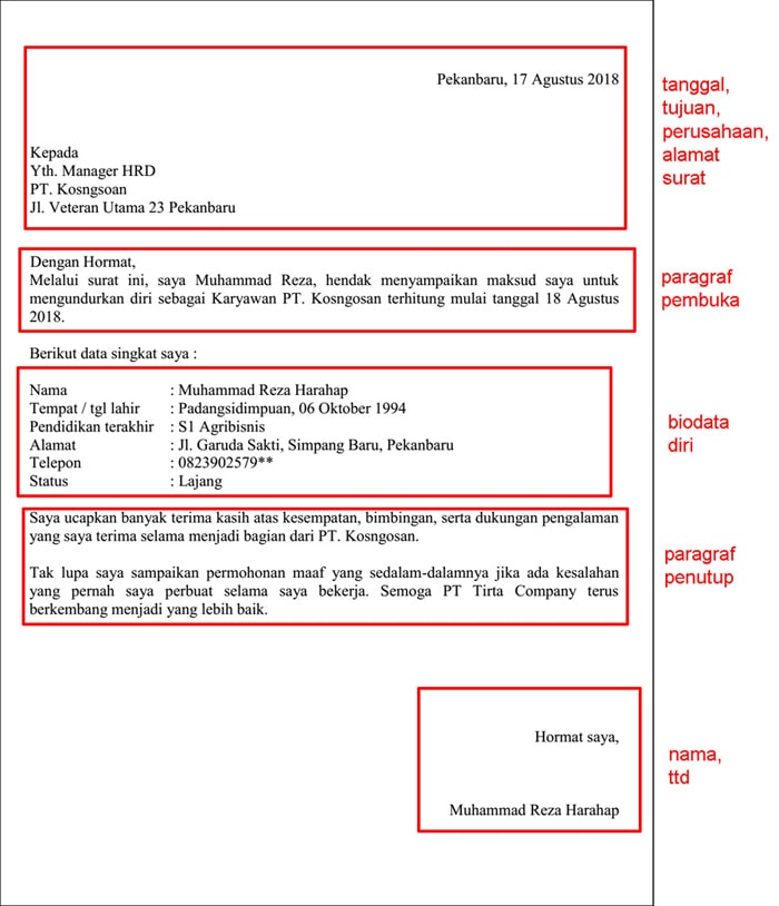 Detail Cara Buat Surat Risent Kerja Nomer 32