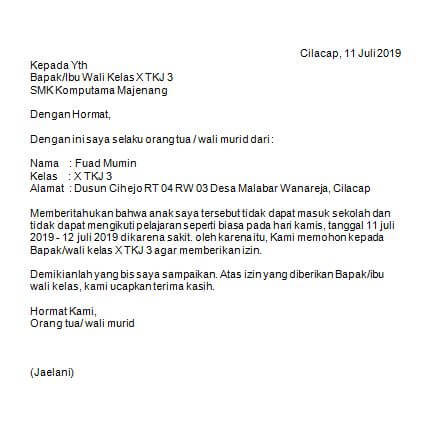 Detail Cara Buat Surat Sakit Sekolah Nomer 34