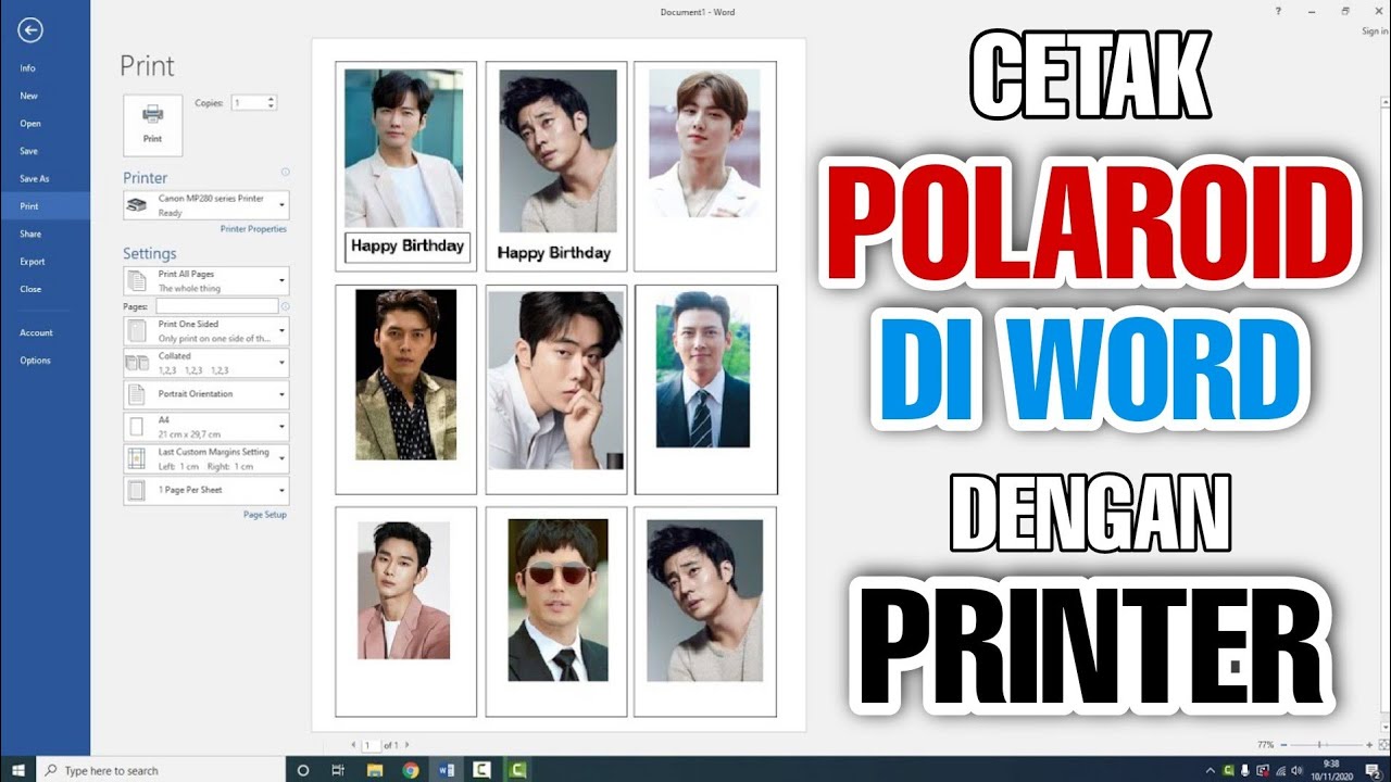 Detail Cara Cetak Foto Polaroid Di Word Nomer 13