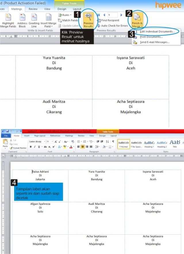 Detail Cara Cetak Nama Undangan Di Excel Nomer 13