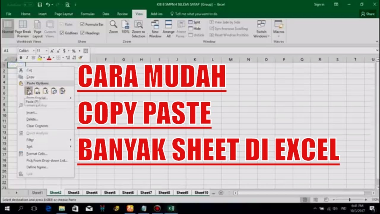 Cara Copy Foto Ke Excel - KibrisPDR