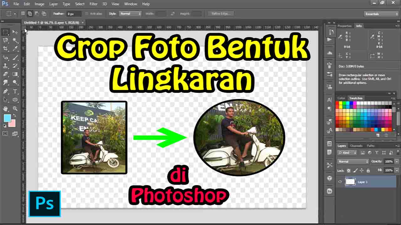 Detail Cara Crop Foto Di Photoshop Sesuai Bentuk Nomer 19