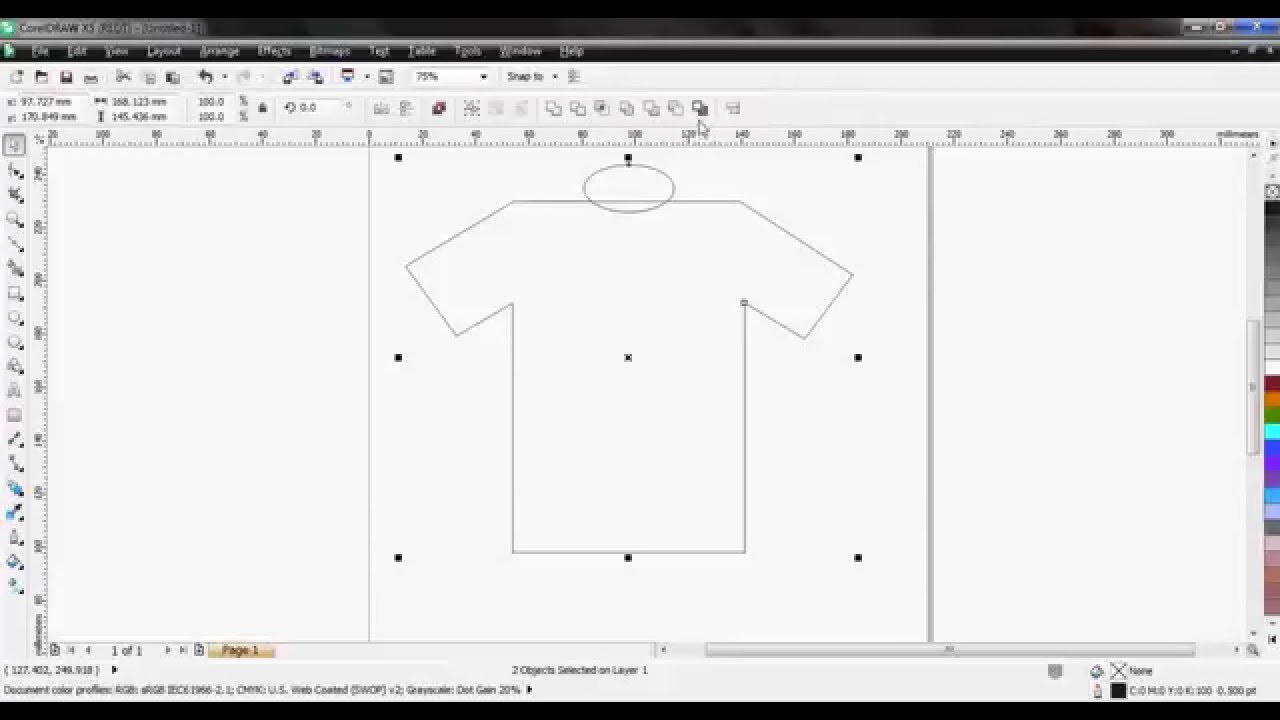 Detail Cara Desain Baju Di Corel Nomer 2