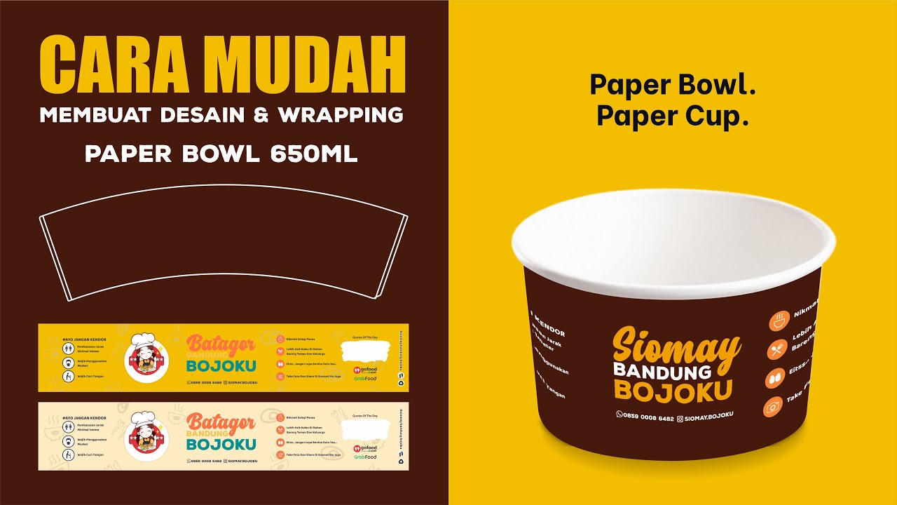 Cara Desain Paper Bowl - KibrisPDR