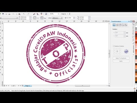 Cara Desain Stempel Di Coreldraw - KibrisPDR