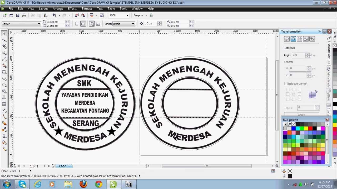 Detail Cara Desain Stempel Di Coreldraw Nomer 6