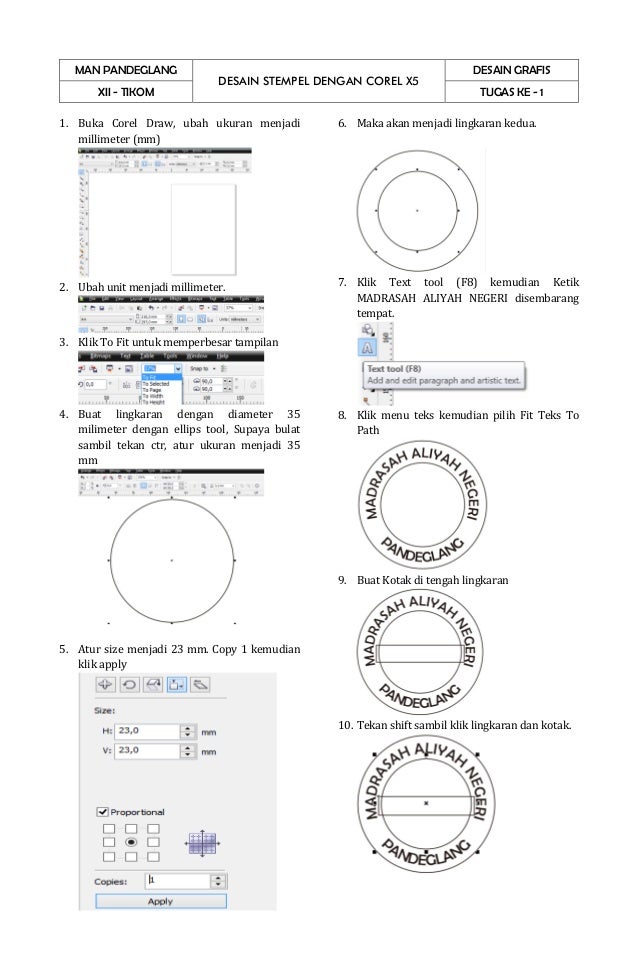 Detail Cara Desain Stempel Di Coreldraw Nomer 36