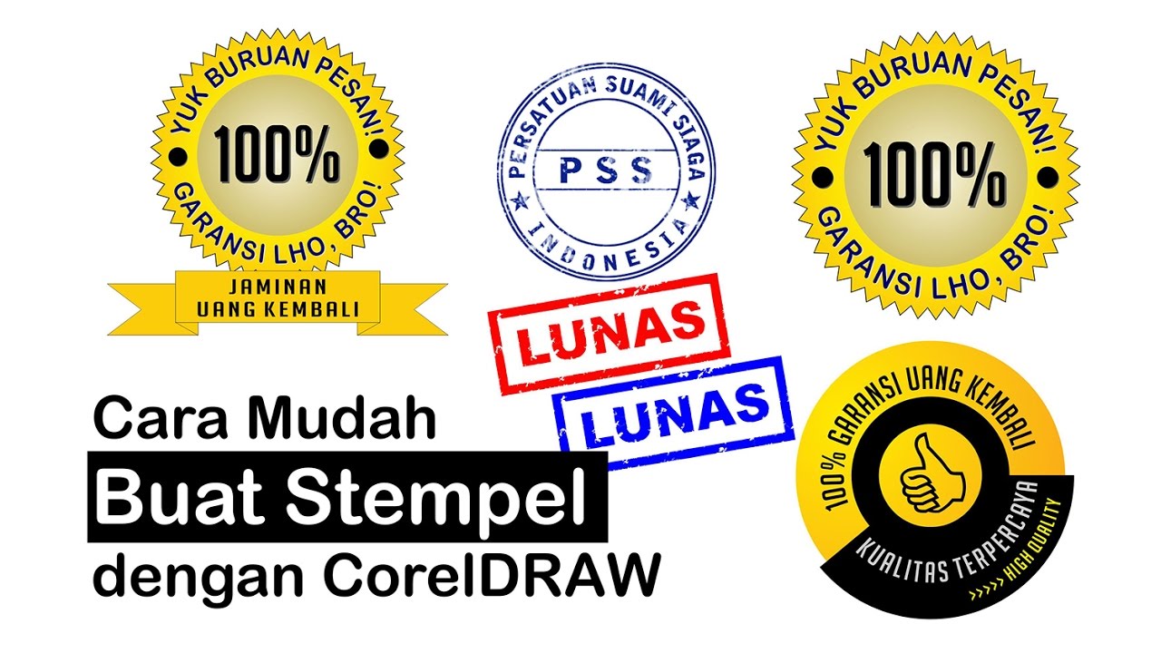 Detail Cara Desain Stempel Di Coreldraw Nomer 8