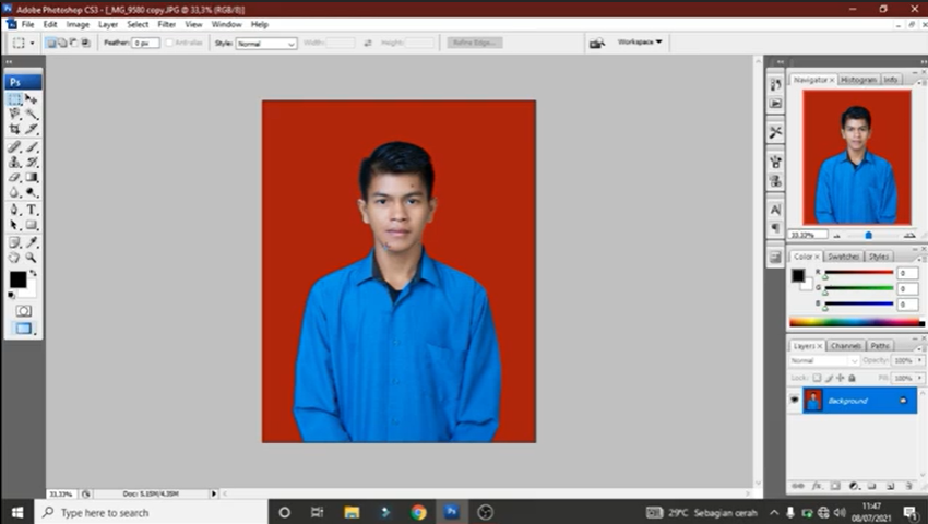 Detail Cara Edit Background Foto Di Photoshop Nomer 20