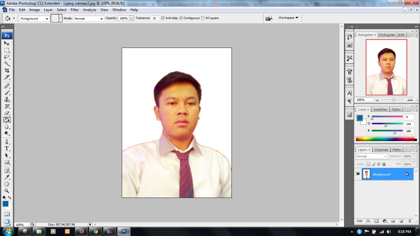 Detail Cara Edit Background Pas Foto Di Photoshop Nomer 22