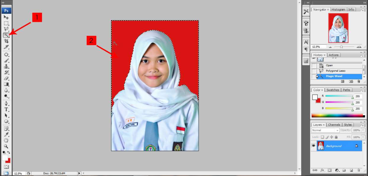 Detail Cara Edit Background Pas Foto Di Photoshop Nomer 55