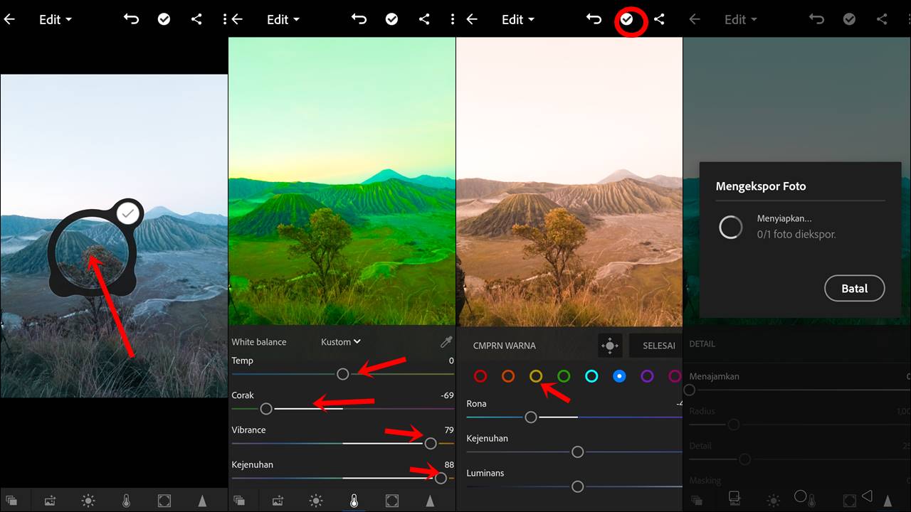 Detail Cara Edit Foto Menggunakan Lightroom Android Nomer 17