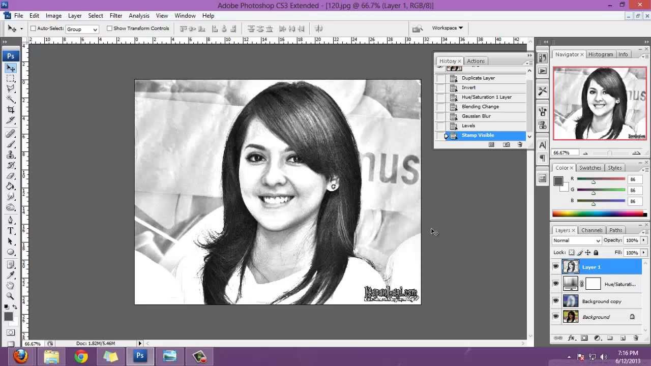 Detail Cara Edit Foto Menjadi Sketsa Nomer 14