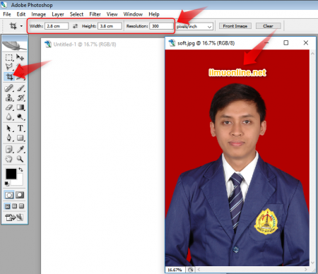 Detail Cara Edit Foto Ukuran 3x4 Dengan Photoshop Nomer 20