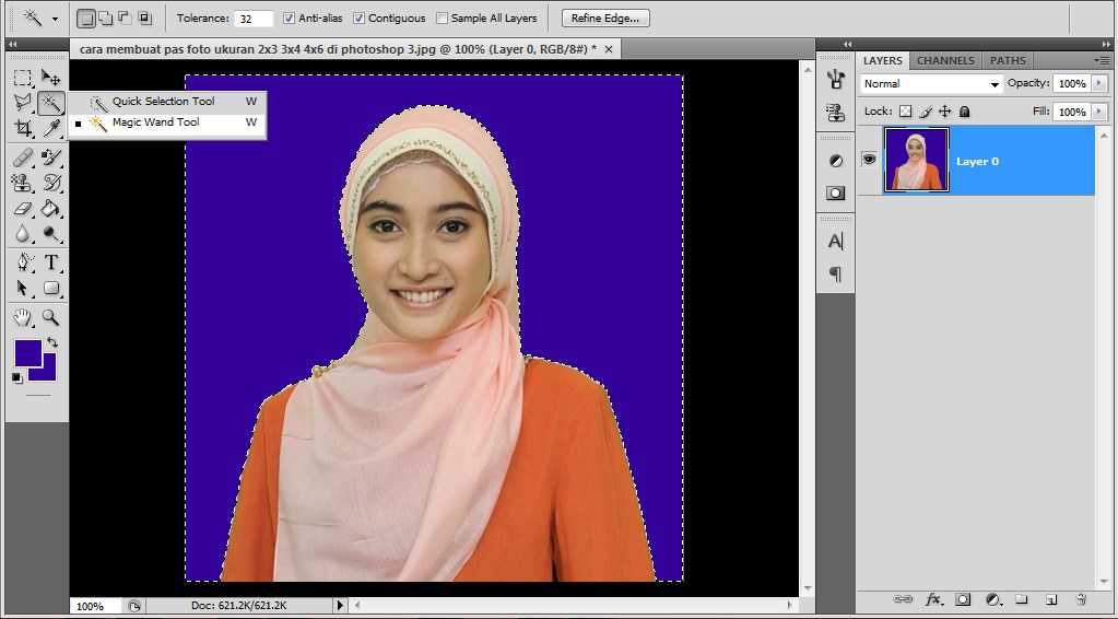 Detail Cara Edit Foto Ukuran 3x4 Dengan Photoshop Nomer 28