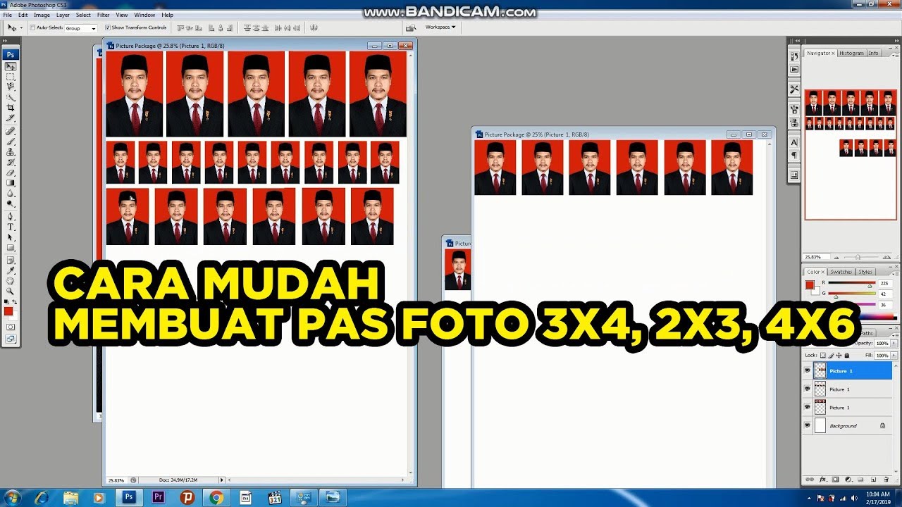 Detail Cara Edit Foto Ukuran 3x4 Dengan Photoshop Nomer 29