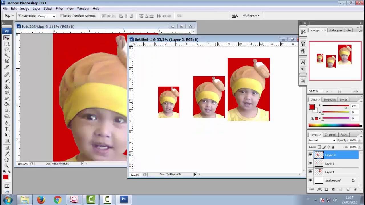 Detail Cara Edit Foto Ukuran 3x4 Dengan Photoshop Nomer 9