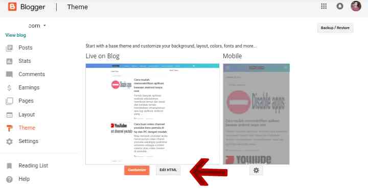Detail Cara Edit Html Template Blogger Nomer 11