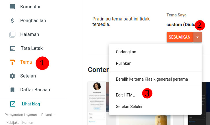 Detail Cara Edit Html Template Blogger Nomer 24