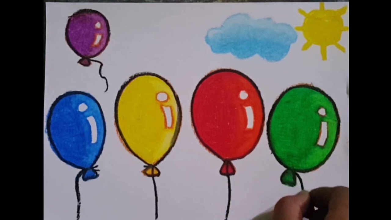 Detail Cara Gambar Balon Nomer 3