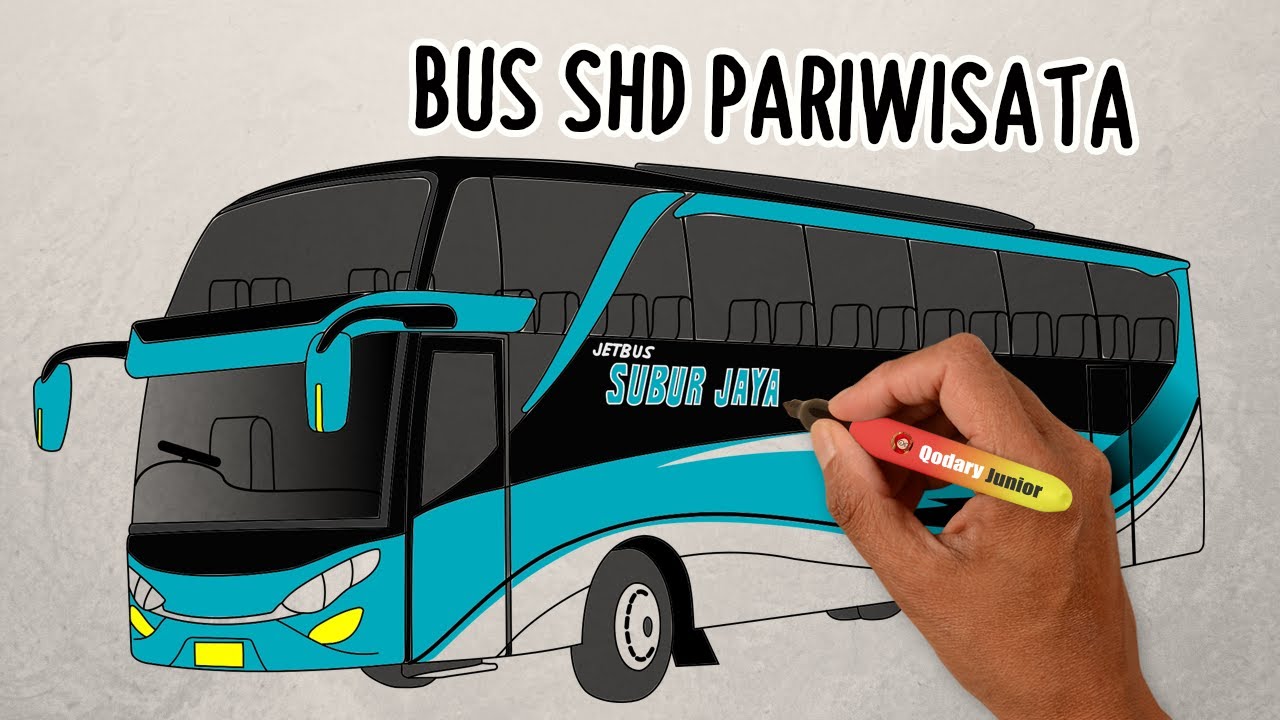 Detail Cara Gambar Bus Nomer 5