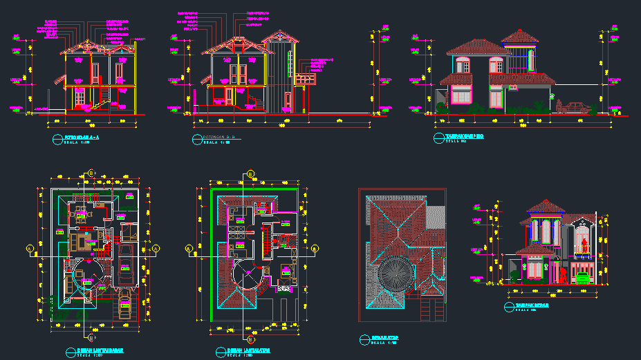 Detail Cara Gambar Denah Rumah Dengan Autocad Nomer 30