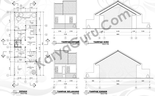 Detail Cara Gambar Denah Rumah Dengan Autocad Nomer 42