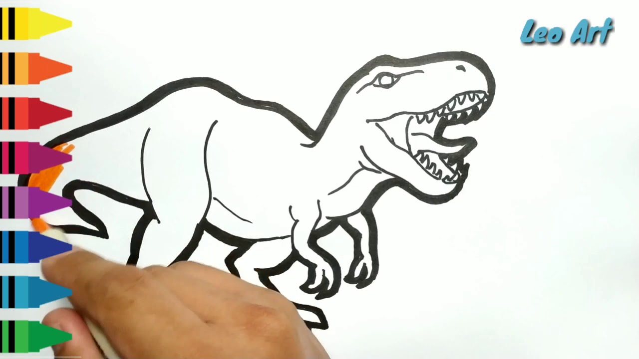 Detail Cara Gambar Dinosaurus Nomer 11